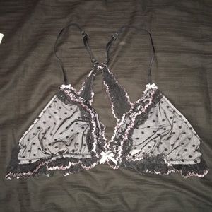 VS Black and Baby Pink bralette